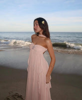 Éliane – Strapless maxi dress with ruffles
