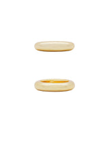 Dome Ring Set - 18k Gold Plated