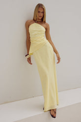 Halzie Maxi Skirt - Lemon