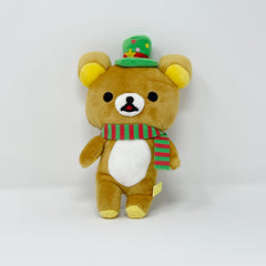 2013 Fashionable Rilakkuma with Striped Scarf and Hat Plush - Christmas Rilakkuma