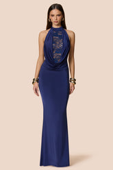 Nookie Rhianna Halter Gown - Midnight