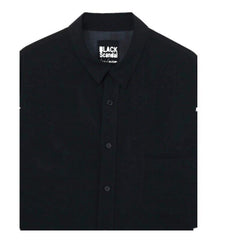Yohji Yamamoto 23ss Asura Unisex Overlape Print Top Black Long Loose Shirt