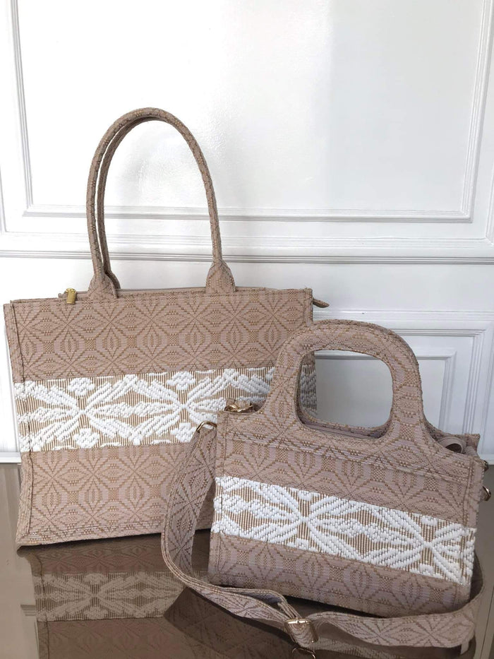 Beige Tote Bag