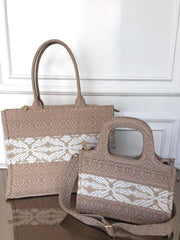 Beige Tote Bag