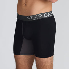 Black Underwear with Fly at Step One - Model:Angus