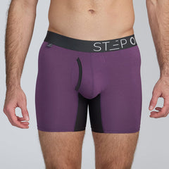 Purple Men's Underwear with Fly - Model:Skyler