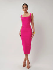 Marbella Dress - Fuchsia