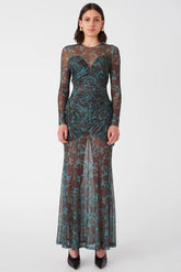 Misha Talitha Maxi Dress - Vintage Chintz Print Jade