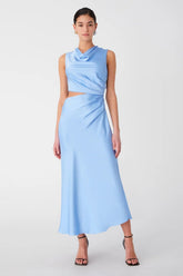 Misha Amadeus Midi Dress - Hydrangea Blue