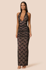Nookie Arabella Halter Maxi Dress - Black