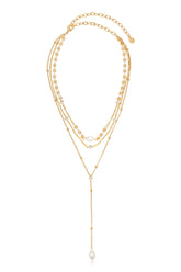 Forever Falling Pearl Lariat
