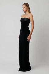 Monroe Gown - Black Velvet