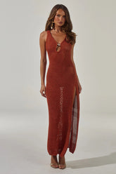 Ariya Maxi Dress - Rust