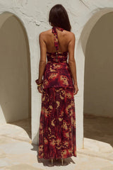 Valletta Maxi Skirt - Eliana Red