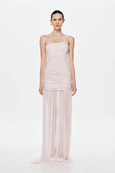 Misha Ember Wrapped Maxi Dress - Dusty Pink