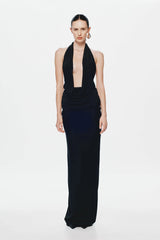 Misha Vanessa Jersey Maxi Dress - Black