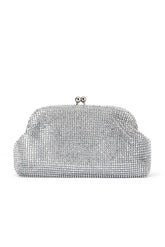 Ela Crystal Clutch - Silver