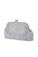 Ela Crystal Clutch - Silver