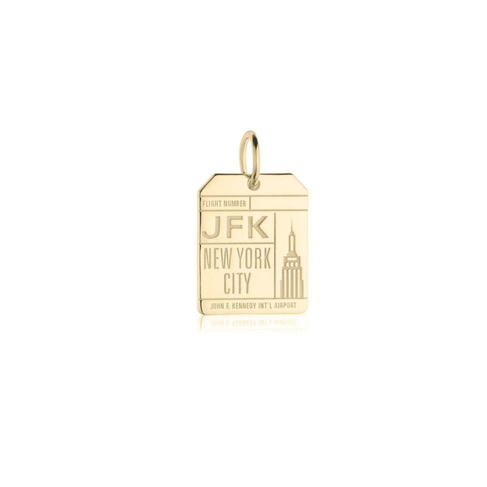 JFK Luggage Tag Card Charm - The New York Public Library Shop