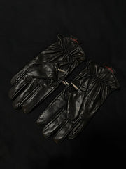 Kim Krueger Opium Punk Gloves - Heavy Studded Goat Leather Biker Jerry Edition