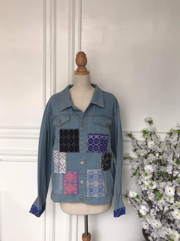 (l) - Denim Patch Jacket