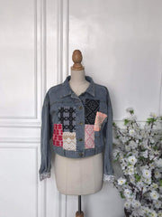 (l) - Denim Patch Jacket