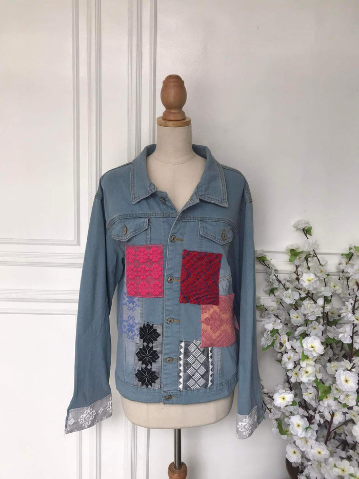 (l) - Denim Patch Jacket