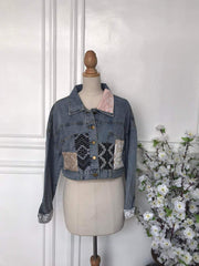 (l) - Denim Patch Jacket