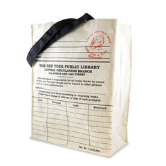 NYPL Library Card Tote Bag - The New York Public Library Shop