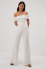 Misha Deacon Slinky Jersey Jumpsuit - Ivory