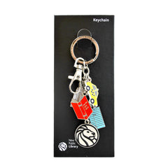 NYPL Charm Keychain - The New York Public Library Shop