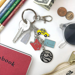 NYPL Charm Keychain - The New York Public Library Shop