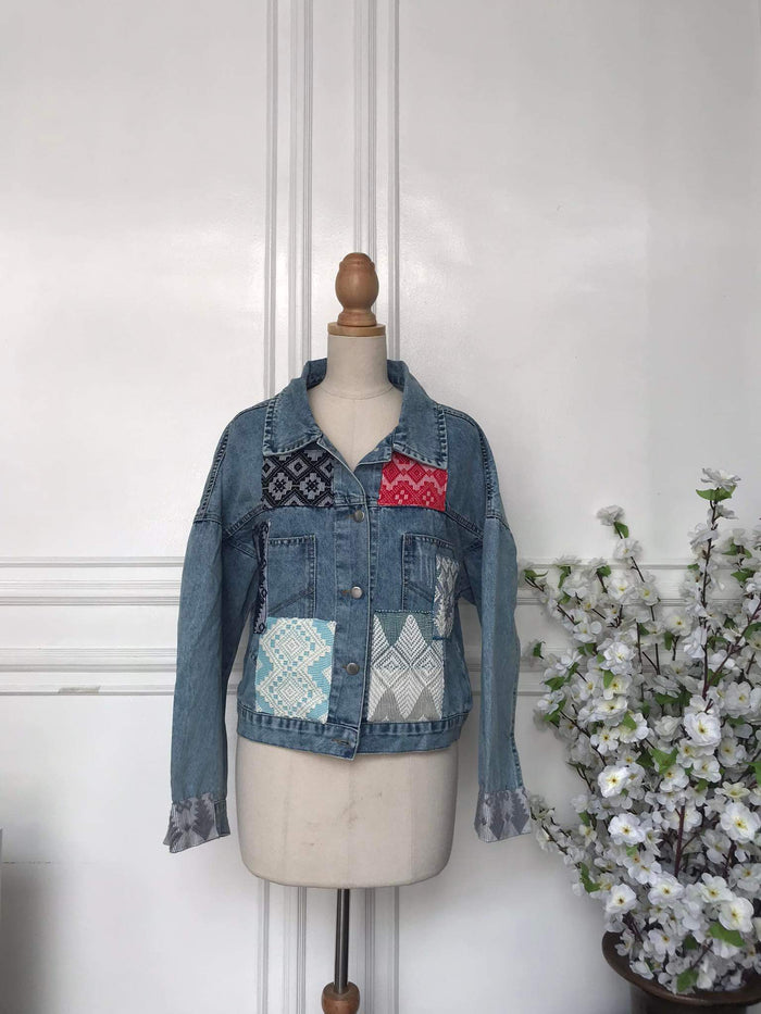(s) - Denim Patch Jacket
