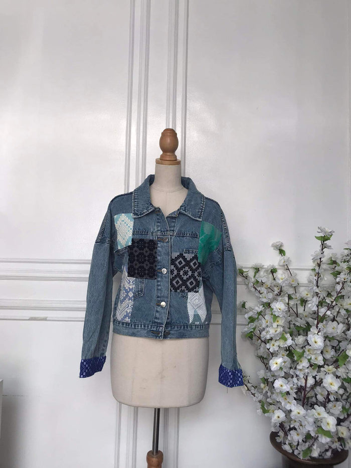 (s) - Denim Patch Jacket
