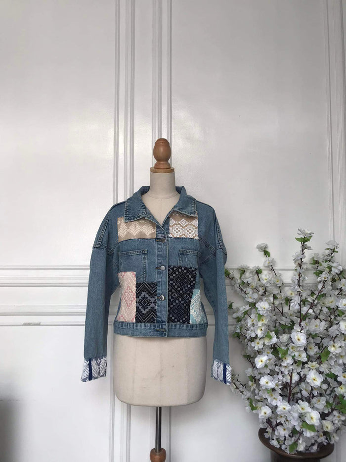 (s) - Denim Patch Jacket