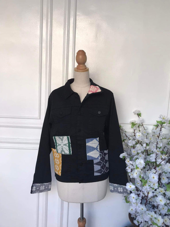 (s) - Denim Patch Jacket