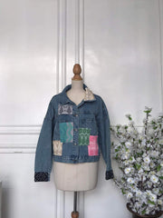 (s) - Denim Patch Jacket