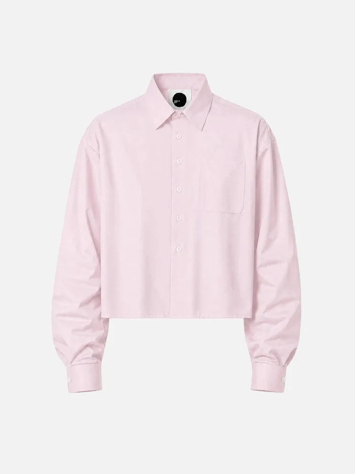 SHOPI GO Sumida Boxy Shirt - Light Pink - GÖMLEK