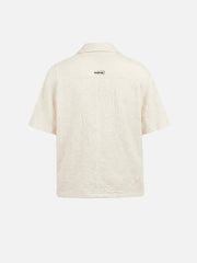 SEVDRUS Sundown Linen Shirt – krem rengi, arkadan görünüm