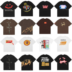 Travis Scott Short Sleeve T-Shirt X McDonald’s High Street Loose Printed Tee