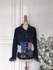 (xl) - Denim Patch Jacket