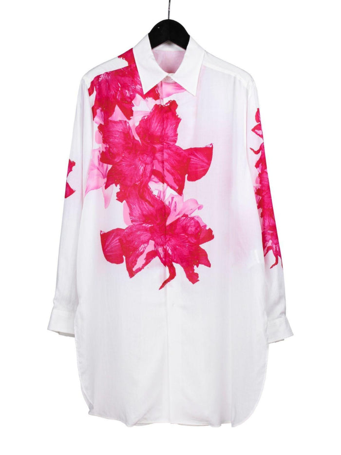Yohji Yamamoto 24AW Runaway Edition 41 Red Floral Long-Sleeve Shirt