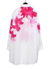 Yohji Yamamoto 24AW Runaway Edition 41 Red Floral Long-Sleeve Shirt