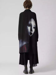 Yohji Yamamoto Vibe Shirt Y’s Ayumidoll Limited Edition Doll Print Dark Shirt