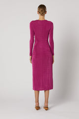Ithaca Cut Out Dress - Fuchsia