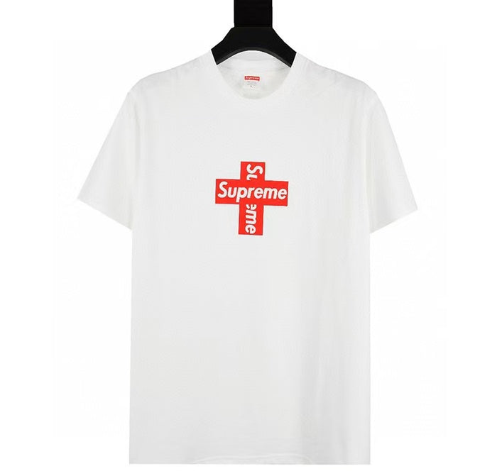 24SS Sup Short-Sleeve T-shirt Retro Unisex 280g Pure Cotton