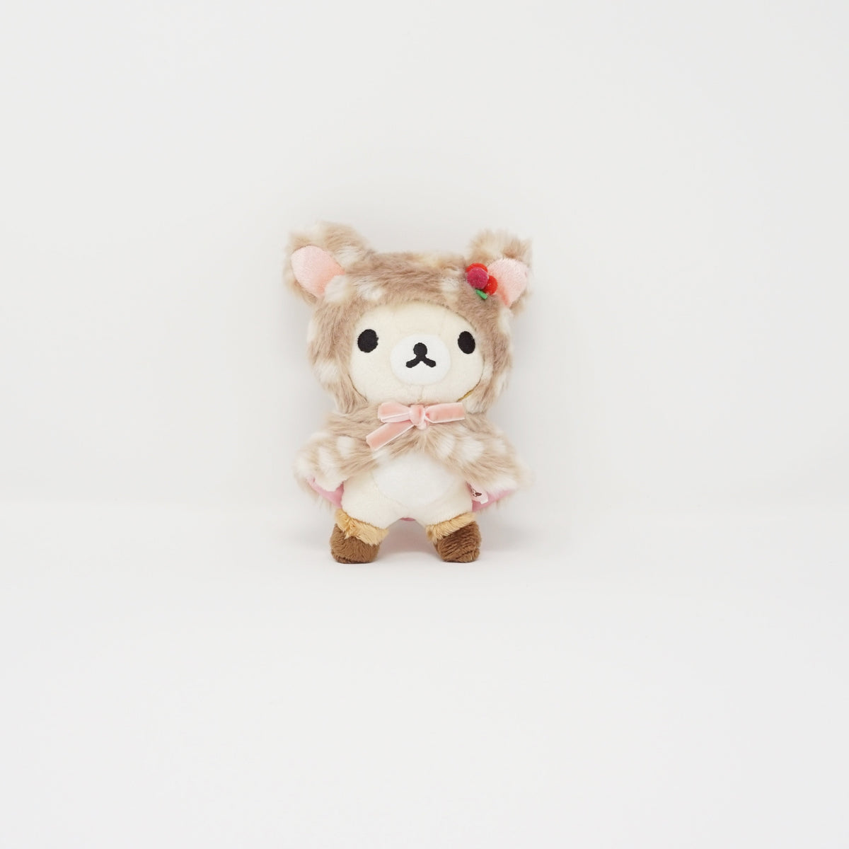 2013 Korilakkuma Fawn Plush Keychain - Rilakkuma Happy Natural Time San-X