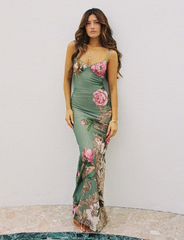 Livette - Floral Rose Maxi Dress