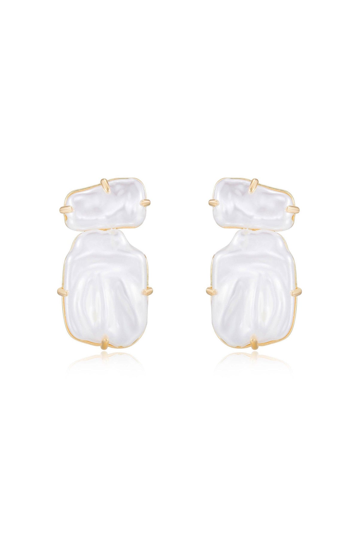 Double Pearl Earrings