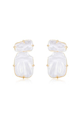 Double Pearl Earrings